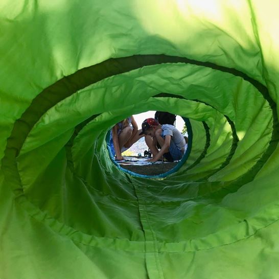 Kriechtunnel Grün Kriechtunnel Grün